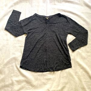 Charcoal Long Sleeve Top
